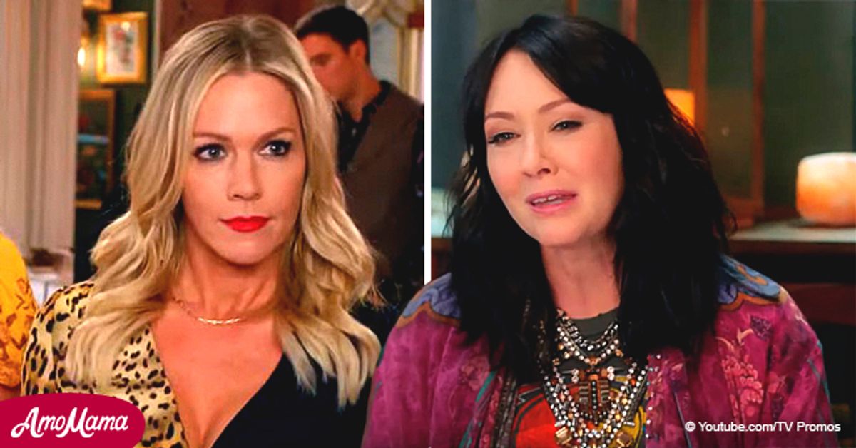 BH90210 Shannen Doherty Reveals Jennie Garth Yanked Her Hair Out On