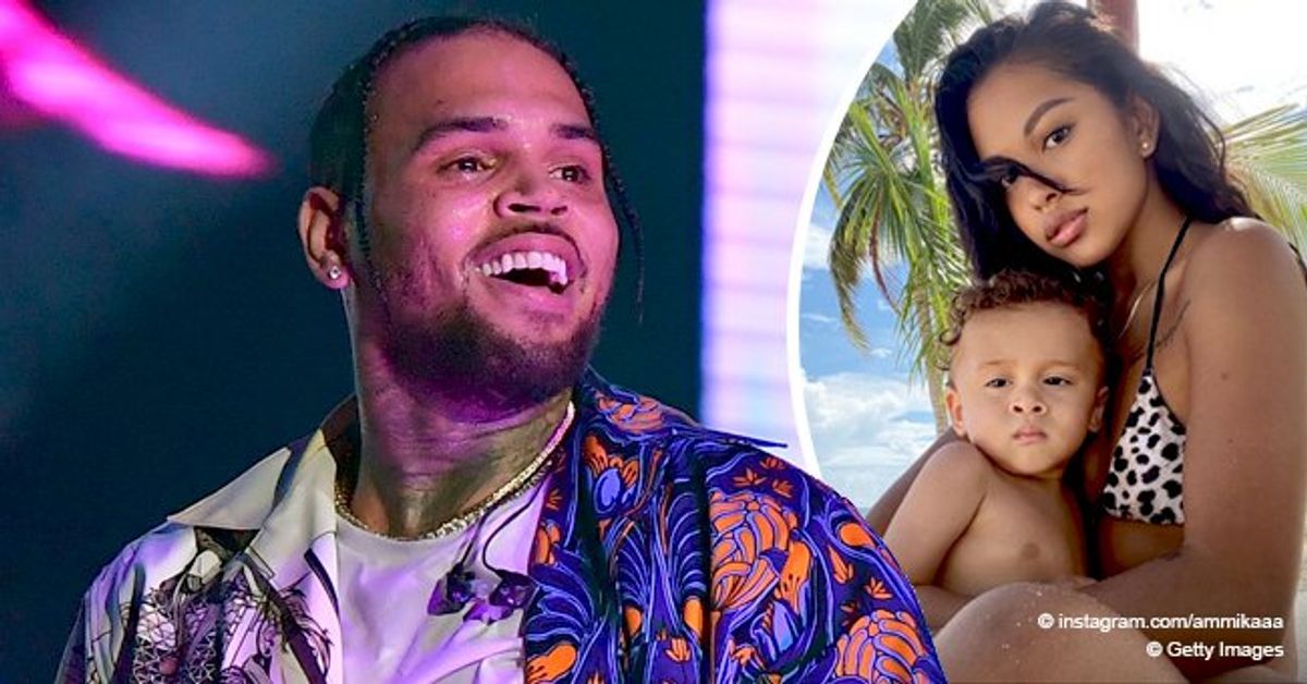 See Chris Brown S Baby Mama Ammika Harris Natural Beauty As She Poses