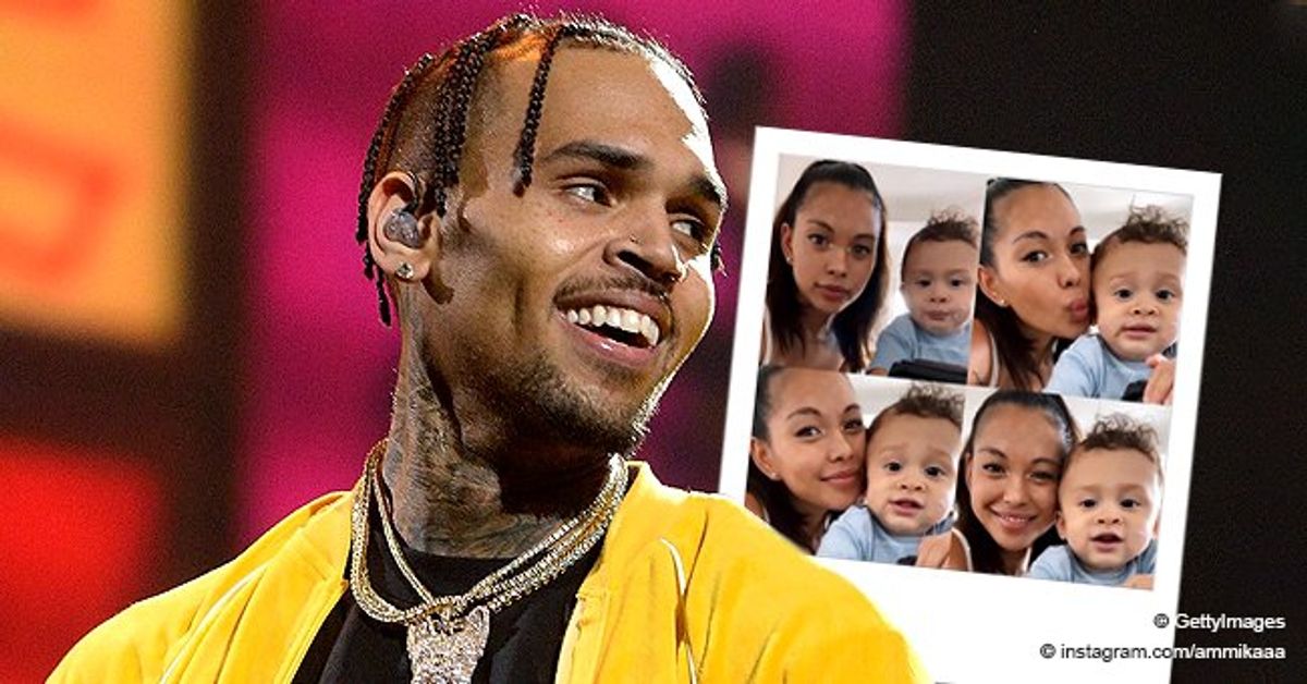 Check Out The Lovely Selfies Of Chris Brown S Only Son Aeko Posing With