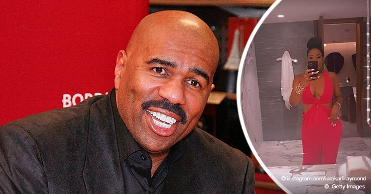 Steve Harvey S Twin Daughter Karli Shows Deep Cleavage In New Selfies