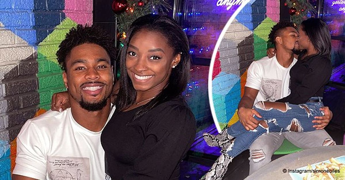 Simone Biles Kisses Boyfriend Jonathan Owens during Date Night — Here's ...