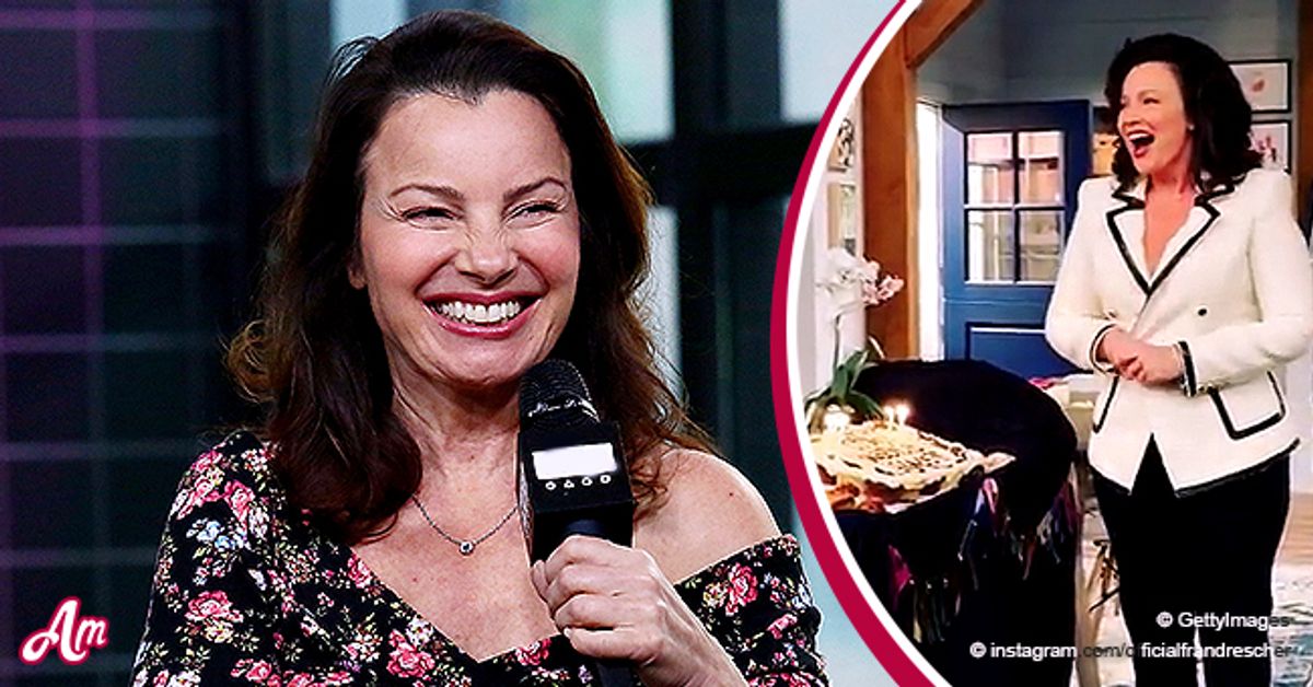Fran Drescher Receives a Birthday Cake from Co-Stars of ‘Indebted’ as