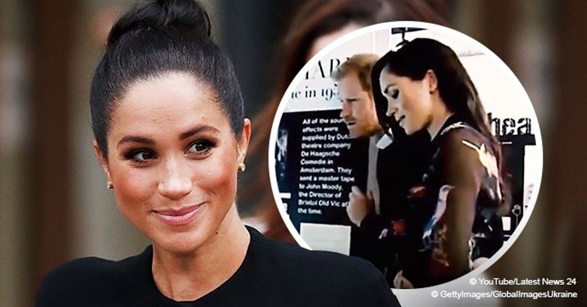 Meghan Markle appears to feel sharp kick from her baby during ...