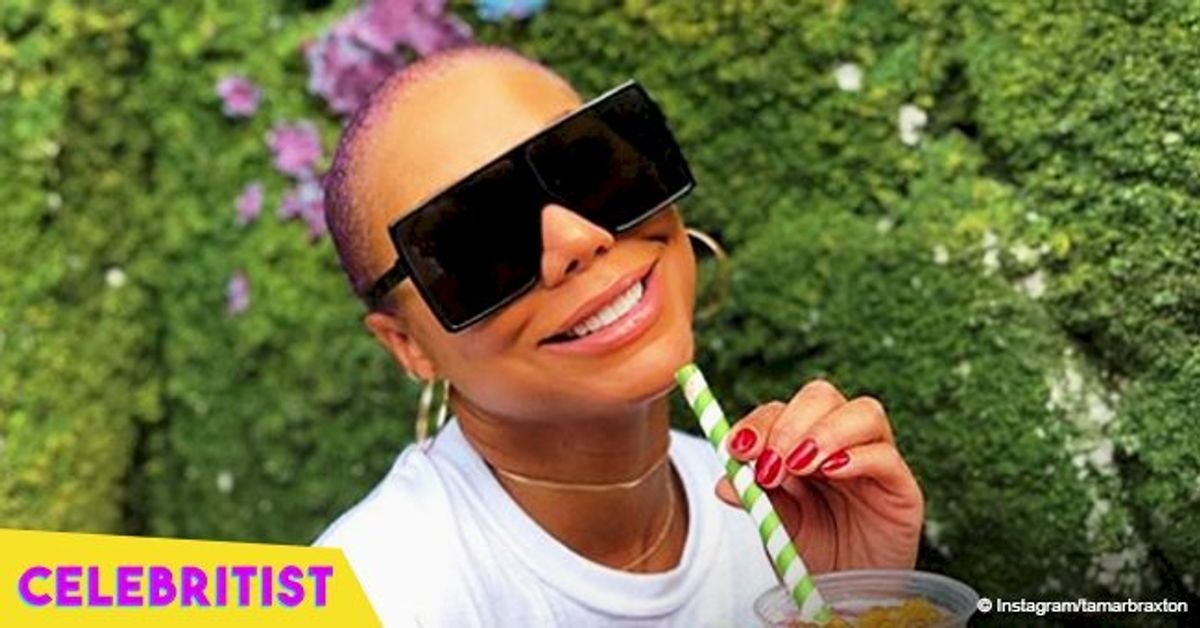 Tamar Braxton shows off weight loss, flaunting toned abs in floral bikini