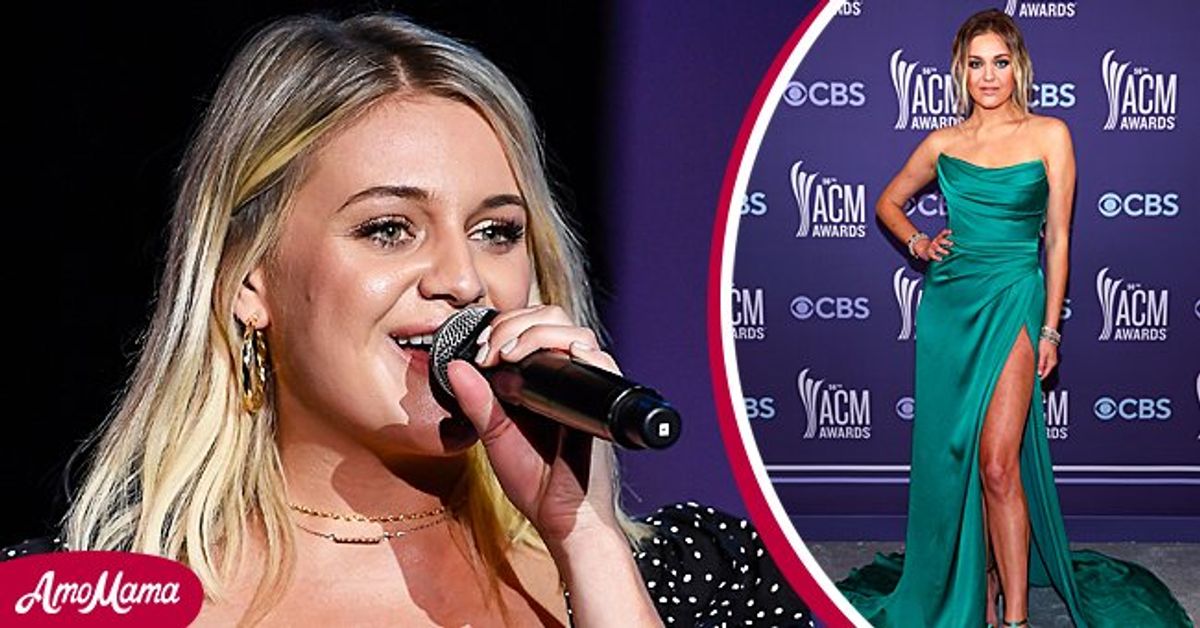 Kelsea Ballerini Flaunts Her Legs Dressed in a High-Slit Emerald Gown ...