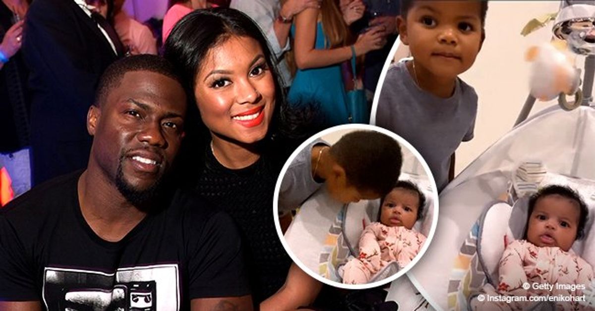 Kevin Hart's Wife Eniko Melts Hearts Showing Cute Son Kenzo Kissing His(02)