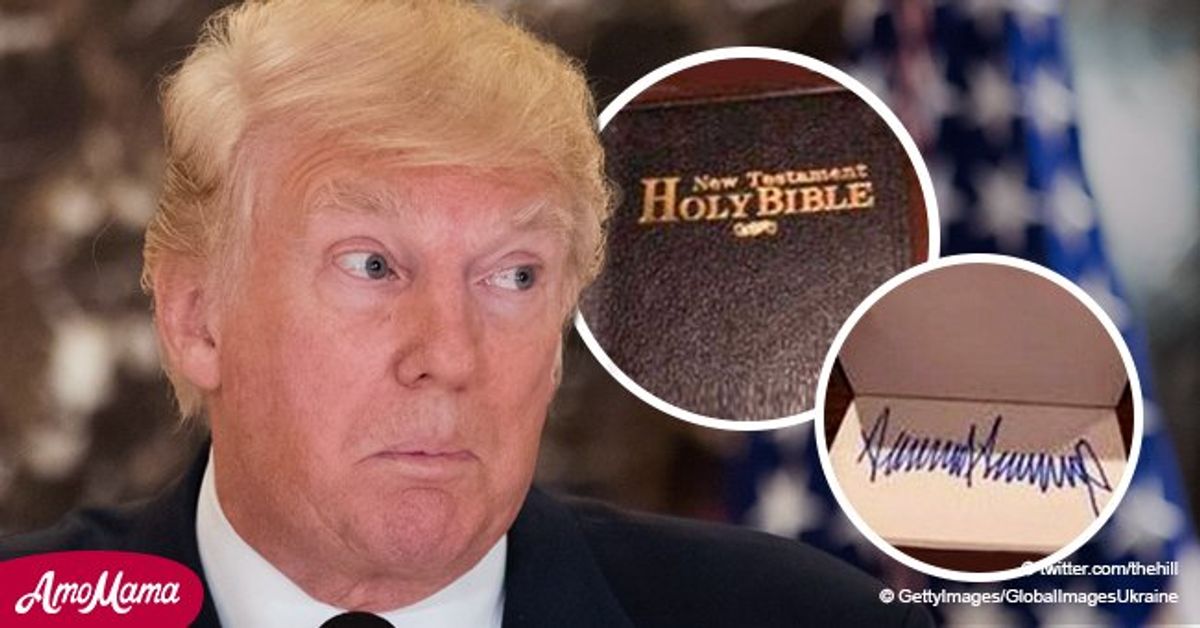 Bible With Trump's Signature Has Allegedly Appeared On Ebay So Anyone ...