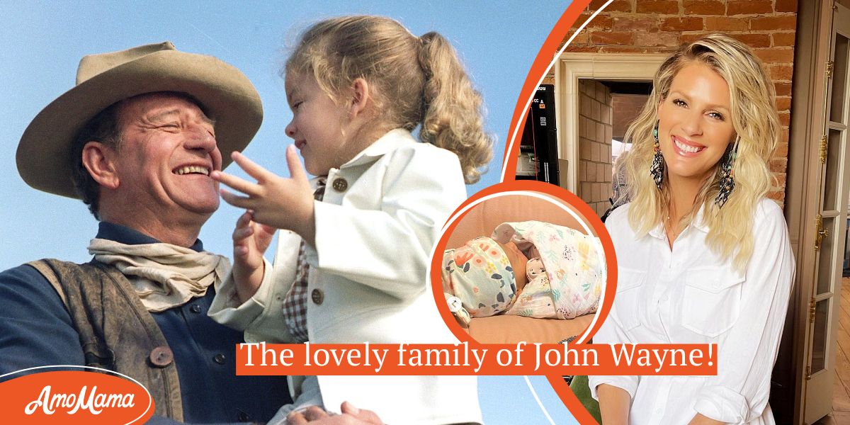 John Wayne's Granddaughter Shows off Baby after She Kept Secret of