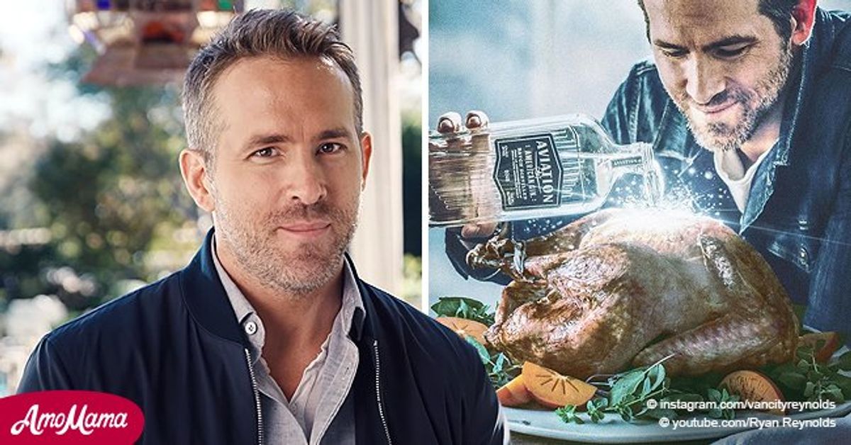 Ryan Reynolds Finds New Way To Plug His Liquor Brand As He Jokingly Douses Turkey With A Bottle 