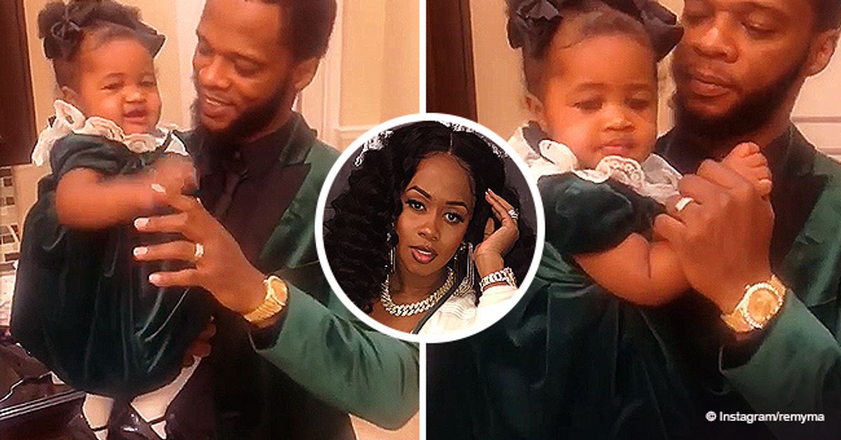 Remy Ma's Daughter Reminisce Goes Twinning with Dad Papoose in Matching