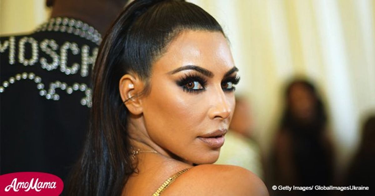 Kim Kardashian Puts On A Sizzling Display As She Flaunts Her Bust In A Golden 9993