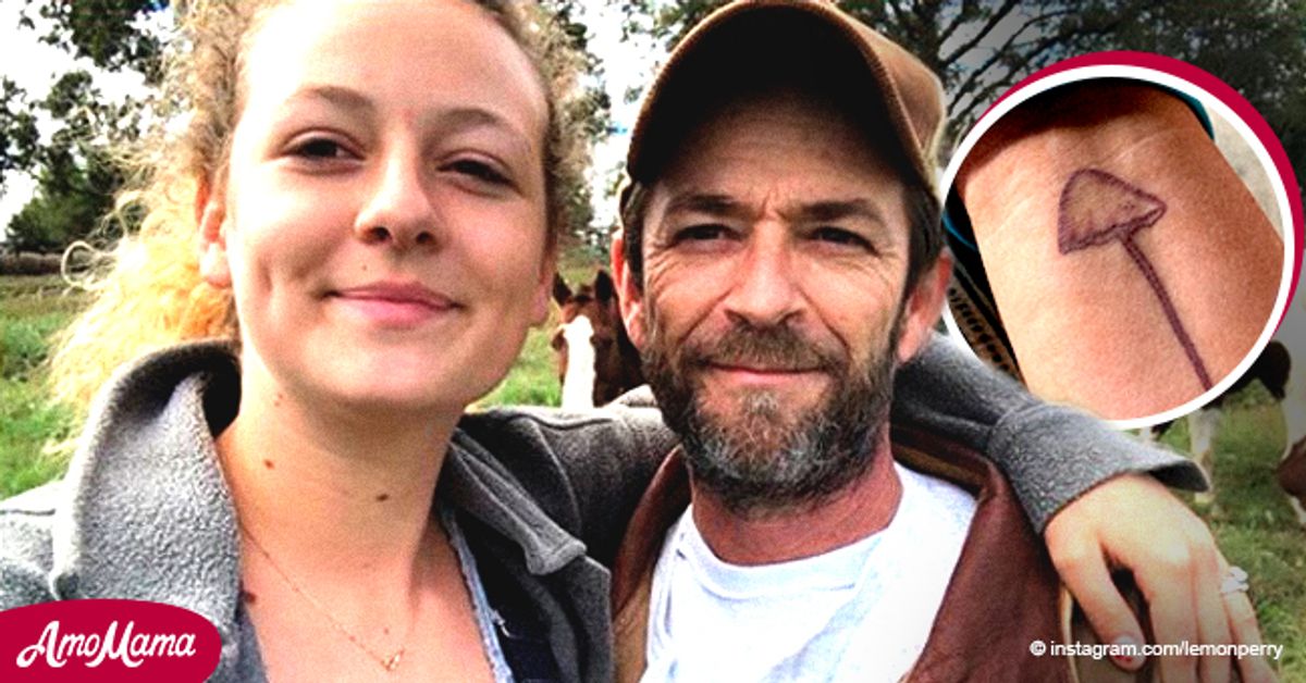 Luke Perry’s Daughter Sophie Got a Mushroom Tattoo to Honor Him