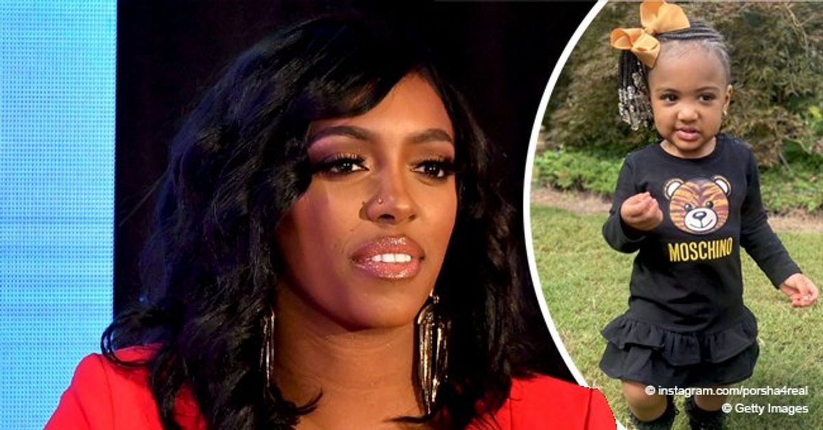 Porsha Williams' Daughter Looks Cute in a Black Dress with Braided Hair ...