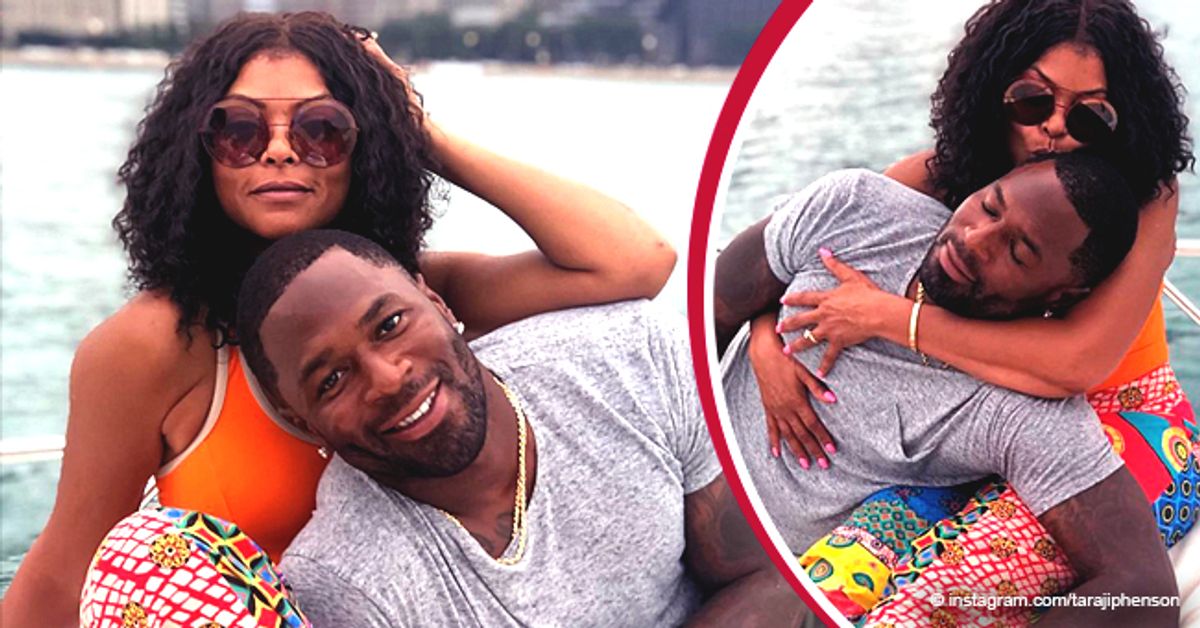 Taraji P Henson Cuddles Up To Fiancé Kelvin Hayden On Boat In Chicago