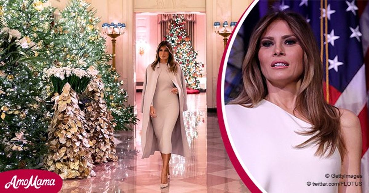 Melania Trump Dazzles in White as She Debuts 'Spirit of America' Theme