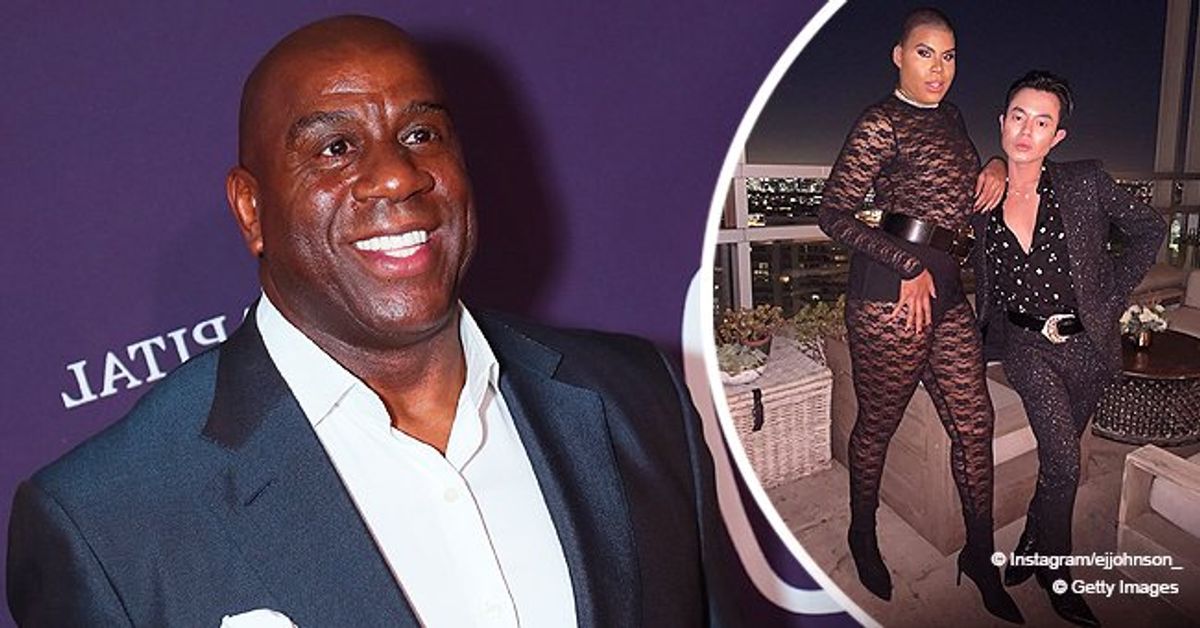 Magic Johnson's Son EJ Flaunted His Figure in Lace Jumpsuit & Black ...