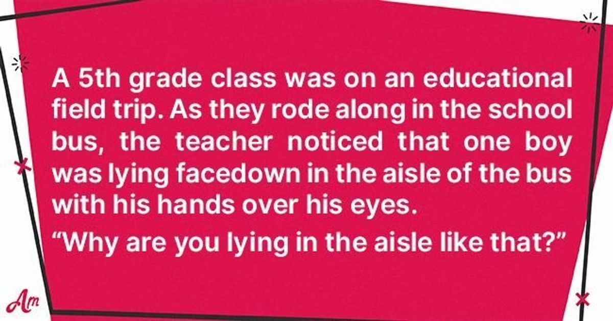 Daily Joke: Teacher Notices a Boy Lying Facedown in the Aisle of the ...