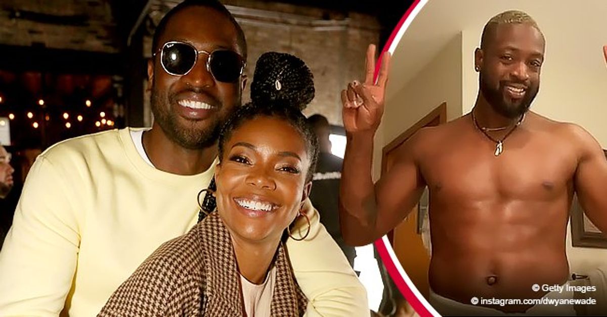 Dwyane Wade Turns up the Heat Dancing Shirtless & Flexing Muscles in a