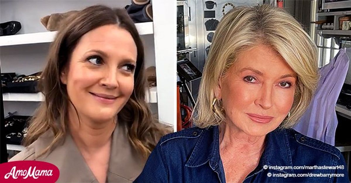 Drew Barrymore Gushes over Martha Stewart for Her Ageless Beauty in a