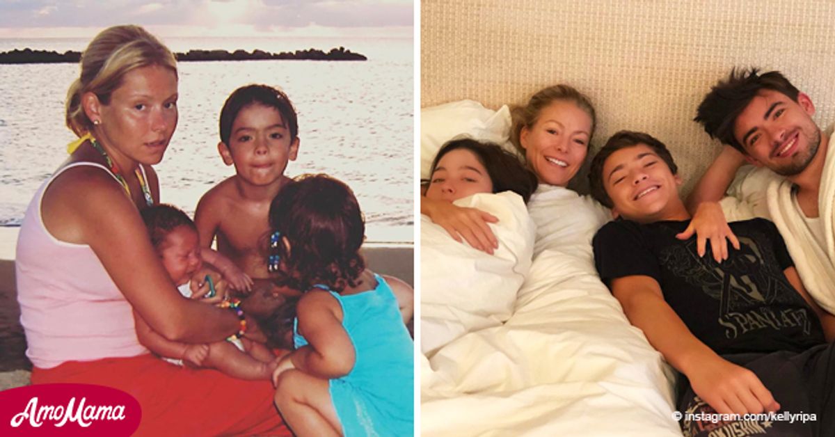 Kelly Ripa Shares Then and Now Pics of Her Kids on Mother's Day