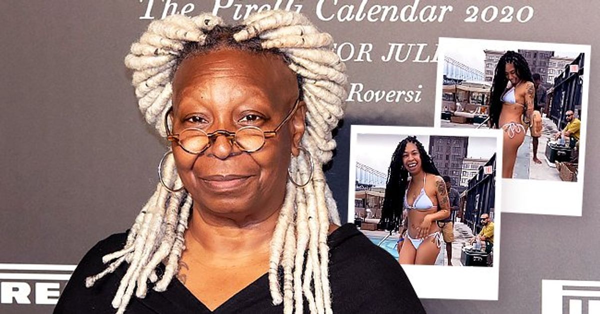 Whoopi Goldbergs Granddaughter Amara Flaunts Her Tattooed Body In A Skimpy White Swimsuit In
