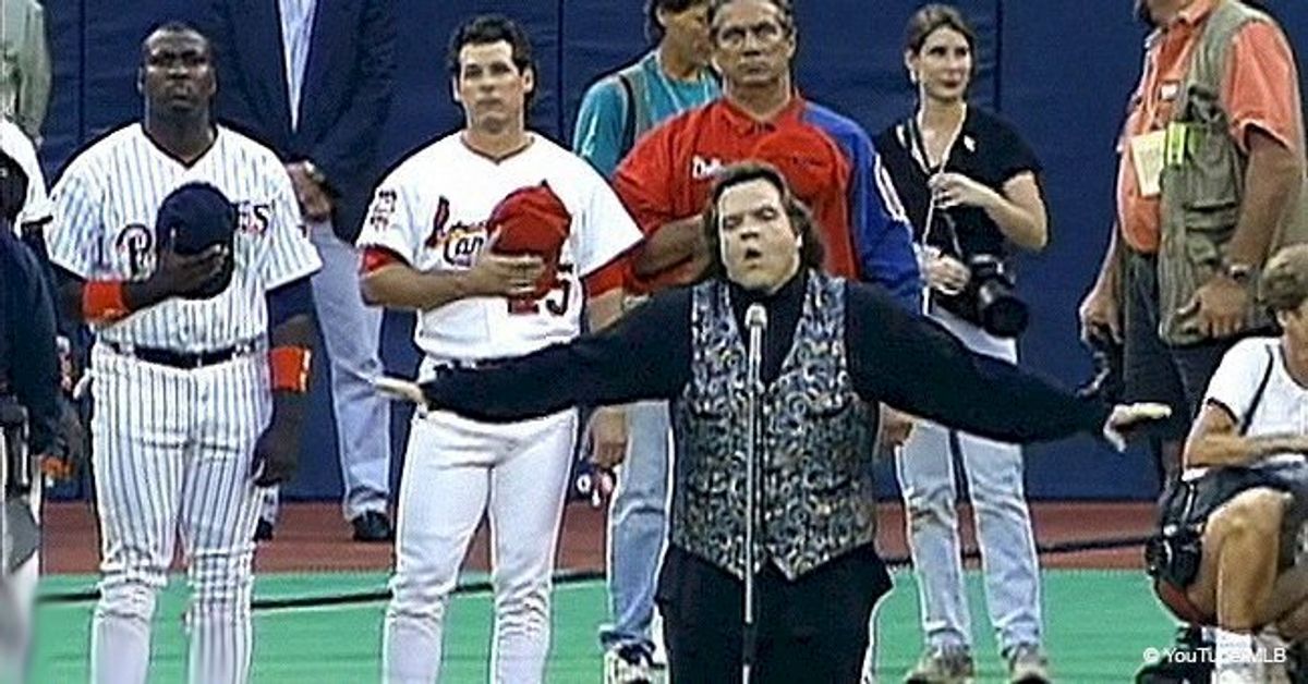 Meat Loaf's performance of the national anthem is so good that it