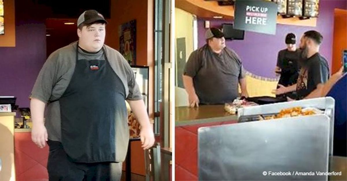 Cafe employee who selflessly fed a homeless man is surprised by the ...