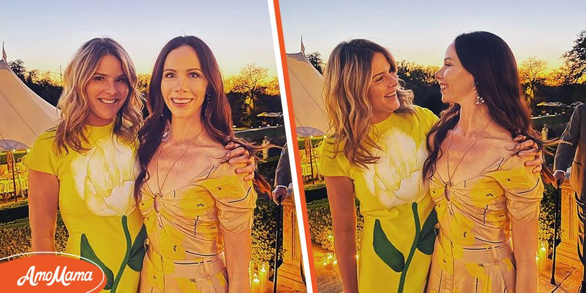 Jenna Bush Hager Twinning with Sister Barbara Bush in Yellow Dresses Jenna Bush Hager Twinning with Sister Barbara Bush in Yellow Dresses