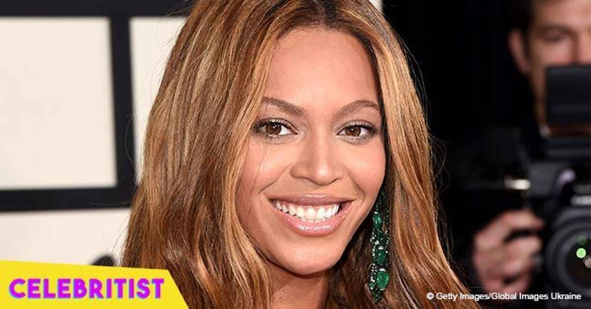 Beyonce flaunts enviable legs in head-to-toe Versace black-and-gold ...