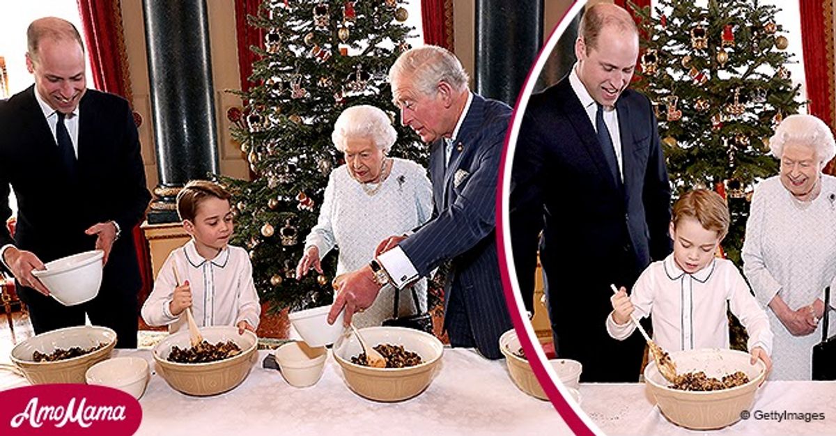 Prince Helps Make Christmas Pudding with the Queen, Prince