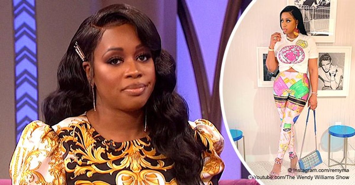 Remy Ma Shows off Impressive Weight Loss in a White Versace T-Shirt