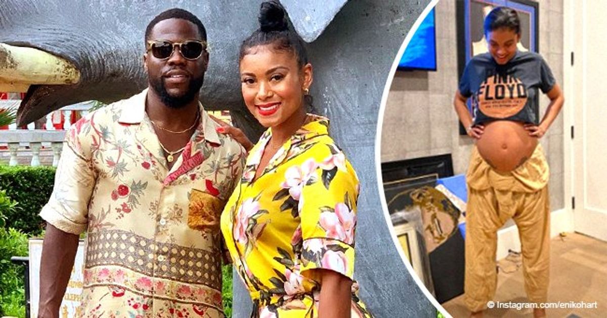 Kevin Hart's Pregnant Wife Eniko Parrish Shows Growing Baby Bump in