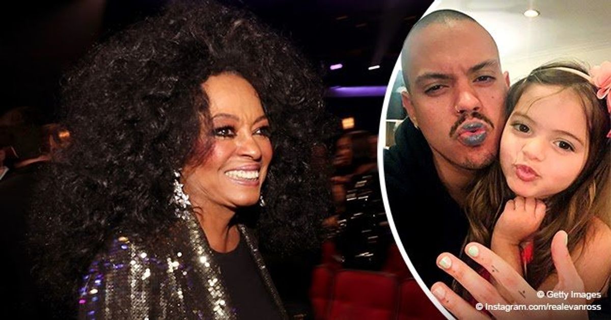 Diana Ross' Son Evan Shows off Her Granddaughter Jagger Snow's Makeup ...