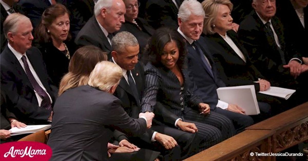 Hillary Clinton stonewalls Donald Trump as he and Melania sit nearby