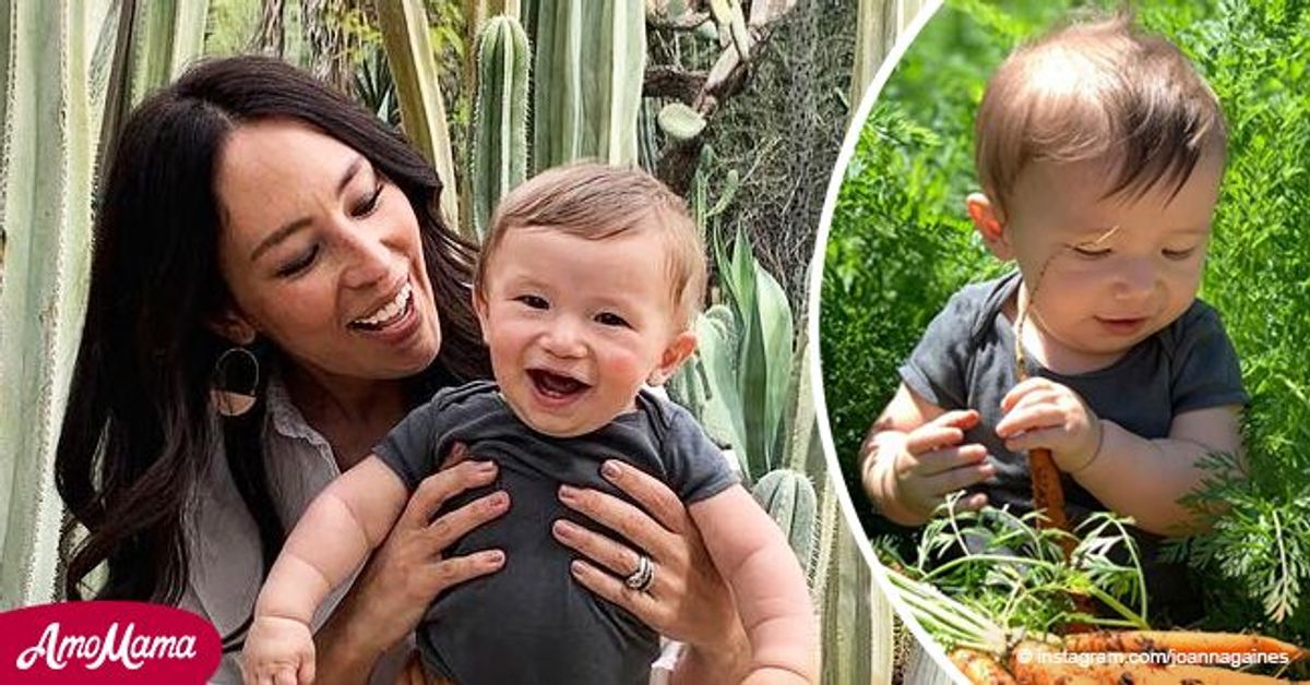 Joanna Gaines' Son Crew Plays With Carrots in Their New Easter Photos