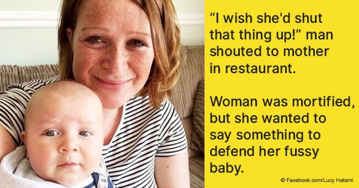 'I wish she'd shut that thing up!' Man said of baby in restaurant, but ...