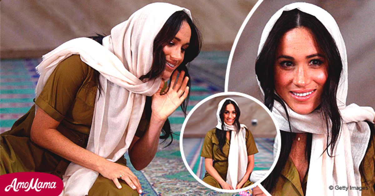 Meghan Markle Wears Headscarf & Maxi Dress to Visit Oldest Mosque in