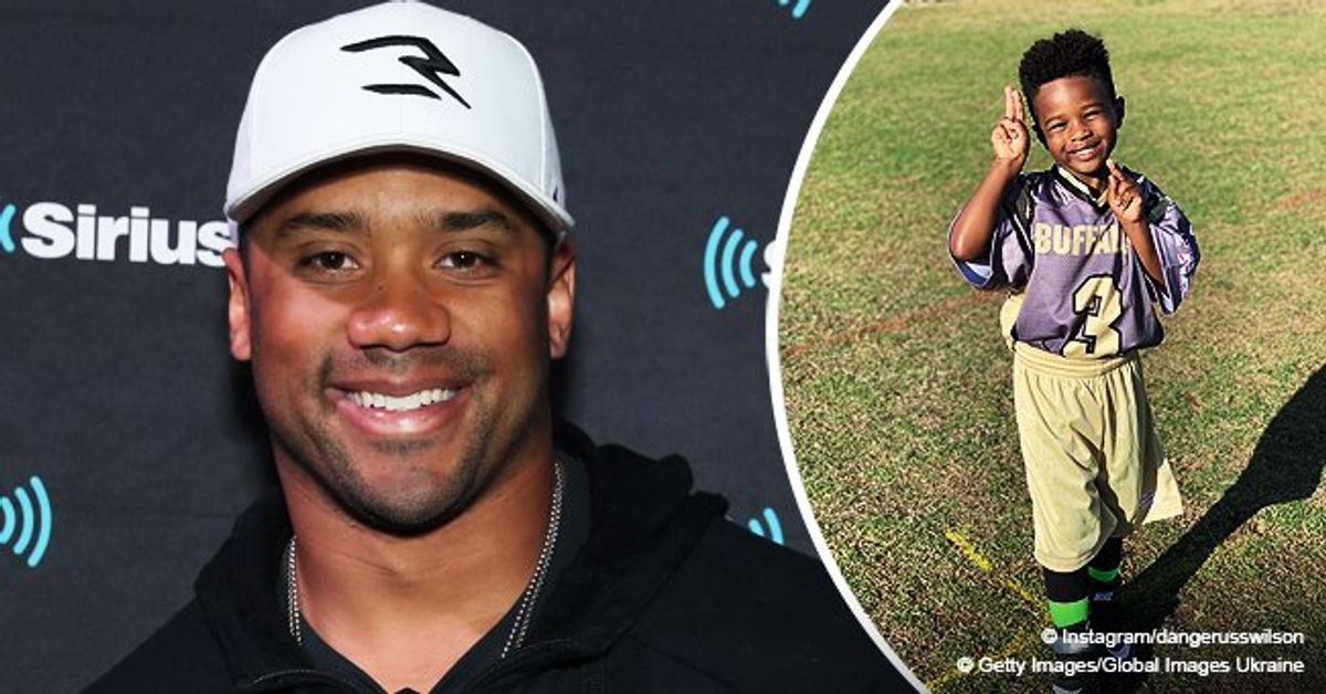 Russell Wilson Cheers Stepson Future at His 1st Football Game after