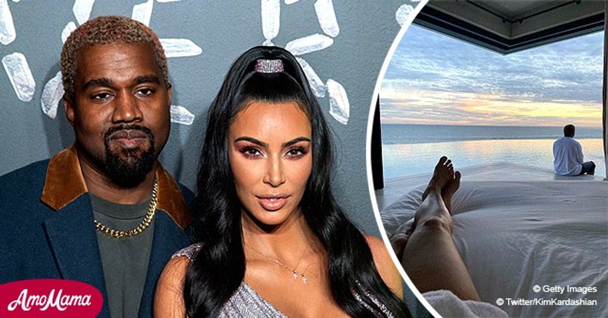 Kim Kardashian from KUWTK and Kanye West Celebrated Valentine's Day