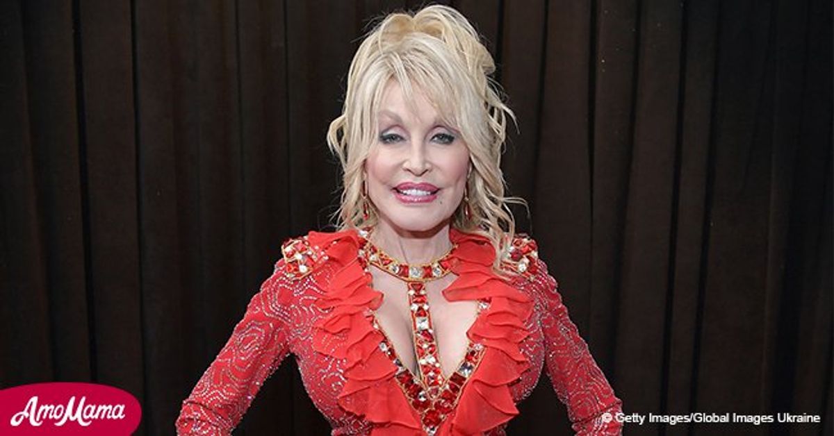 Dolly Parton Turns Heads In Sparkling Red Dress And All Eyes Are On Her Seductive Cleavage 