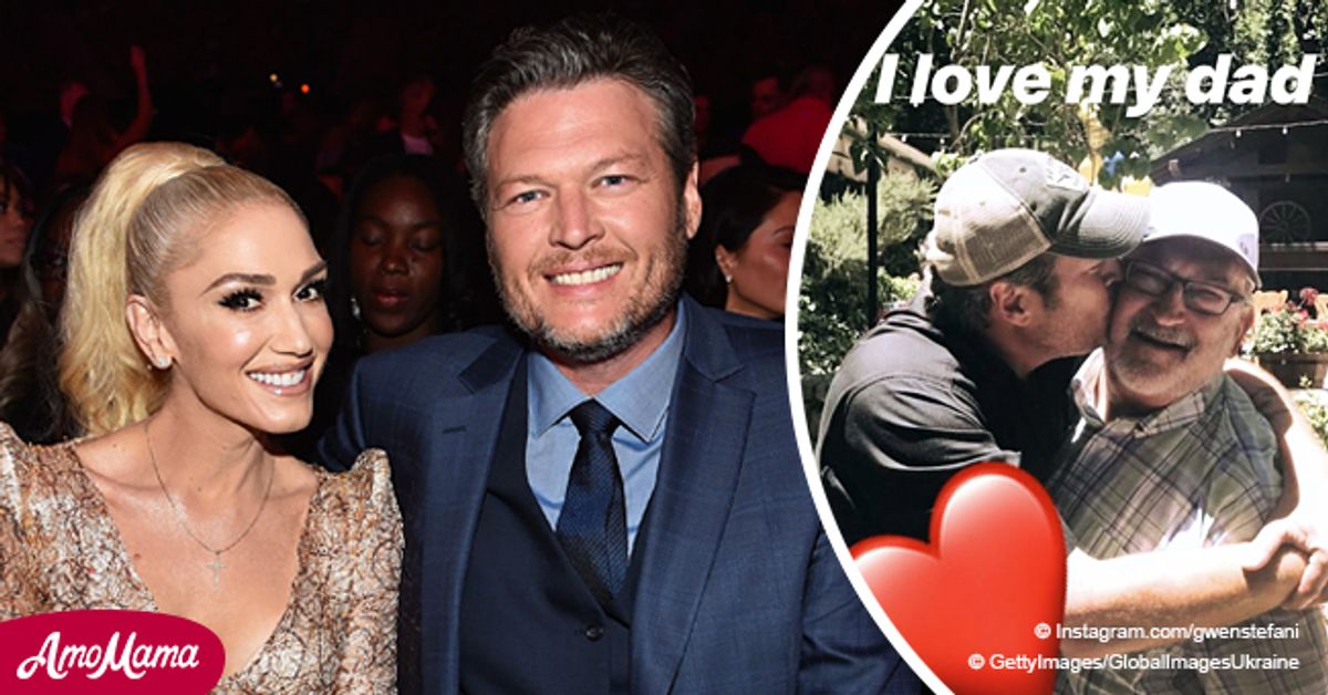 Gwen Stefani Shares a Touching Photo of Blake Shelton Kissing Her(01)