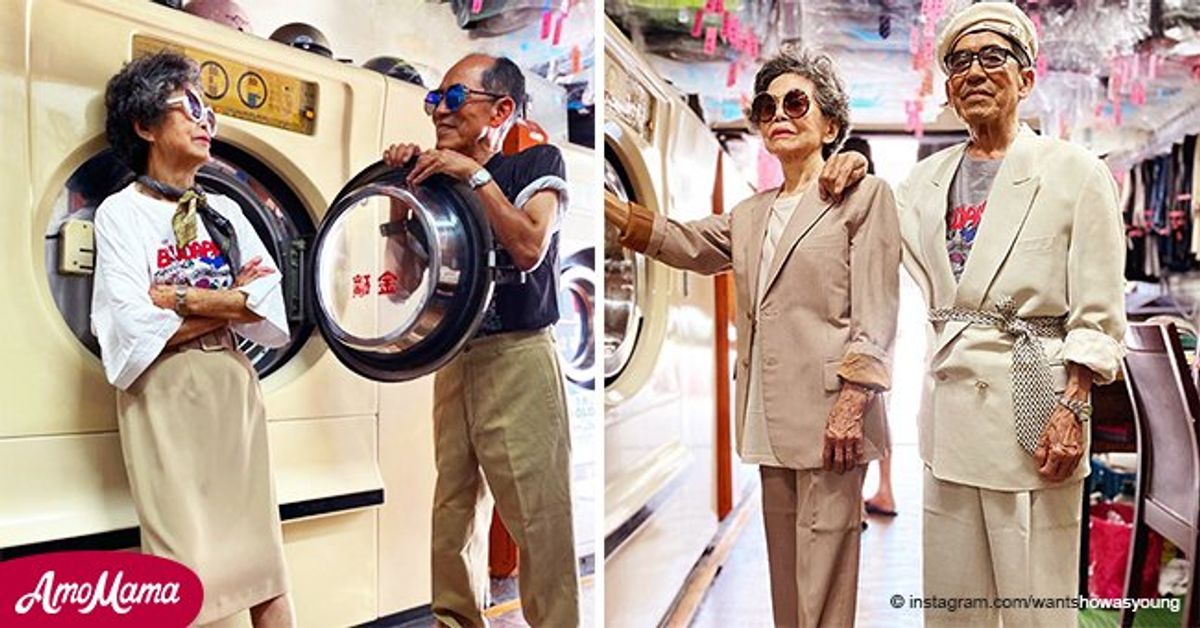 Elderly Couple Who Owns a Laundromat Makes Use of Abandoned Clothes