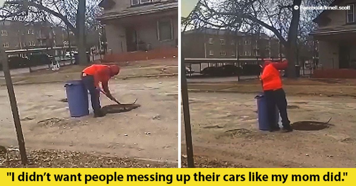 Video of 12-Year-Old Michigan Boy Fixing Potholes by Himself in His ...