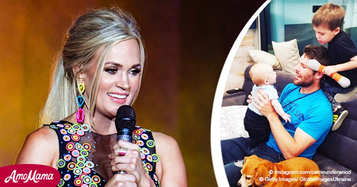 Carrie Underwood Posts Photo of Sons as Tribute to Mike Fisher on