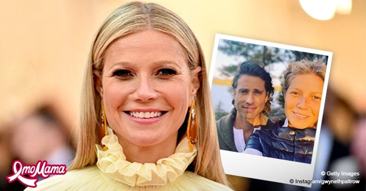 Paltrow & Brad Falchuk Pose for a Sweet Photo as They Celebrate