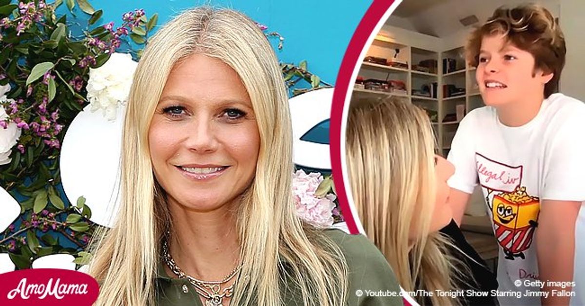 Paltrow's Son Moses, 14, Crashes Her Jimmy Fallon Interview in