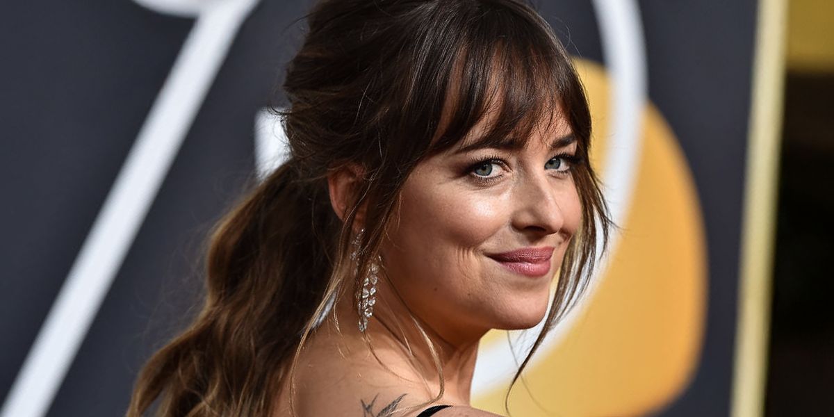 princess polly baby blue dress Dakota Johnson's Blue Slip Dress From Gucci Fall/Winter 2024 Is Entirely  See-Through main image 0