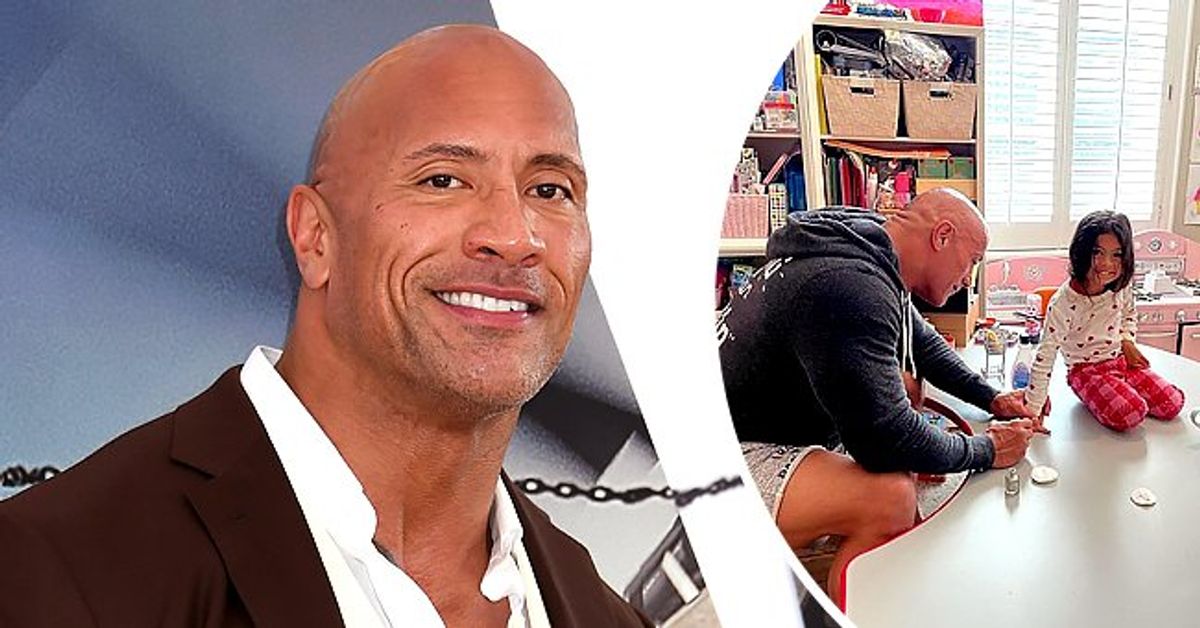 Dwayne Johnson Claims He Gives the 'Best Mani in Town' While Painting