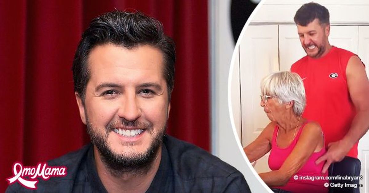 Watch Luke Bryan Sneak Up On His Mother LeClaire On Her 73rd Birthday