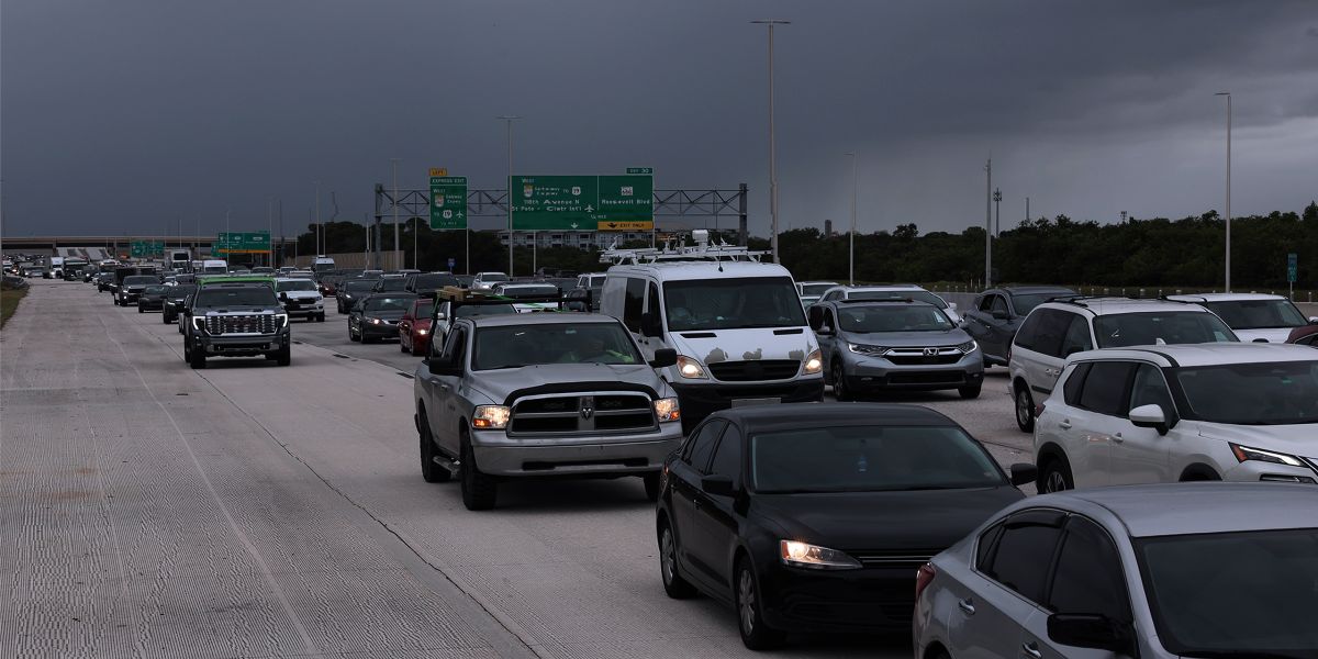 People evacuate ahead of Hurricane Milton's expected landfall | Source: Getty Images